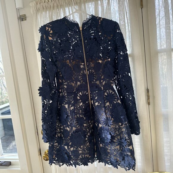 Bronx and Banco "Maia" lace mini dress appliqué - Picture 4 of 4